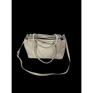 Coach Light Grey Madison Christie Saffiano Carryall Satchel